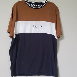 Cactus Man Ricky Singh Legend Color Block Crew Neck S/S Shirt Mens XL